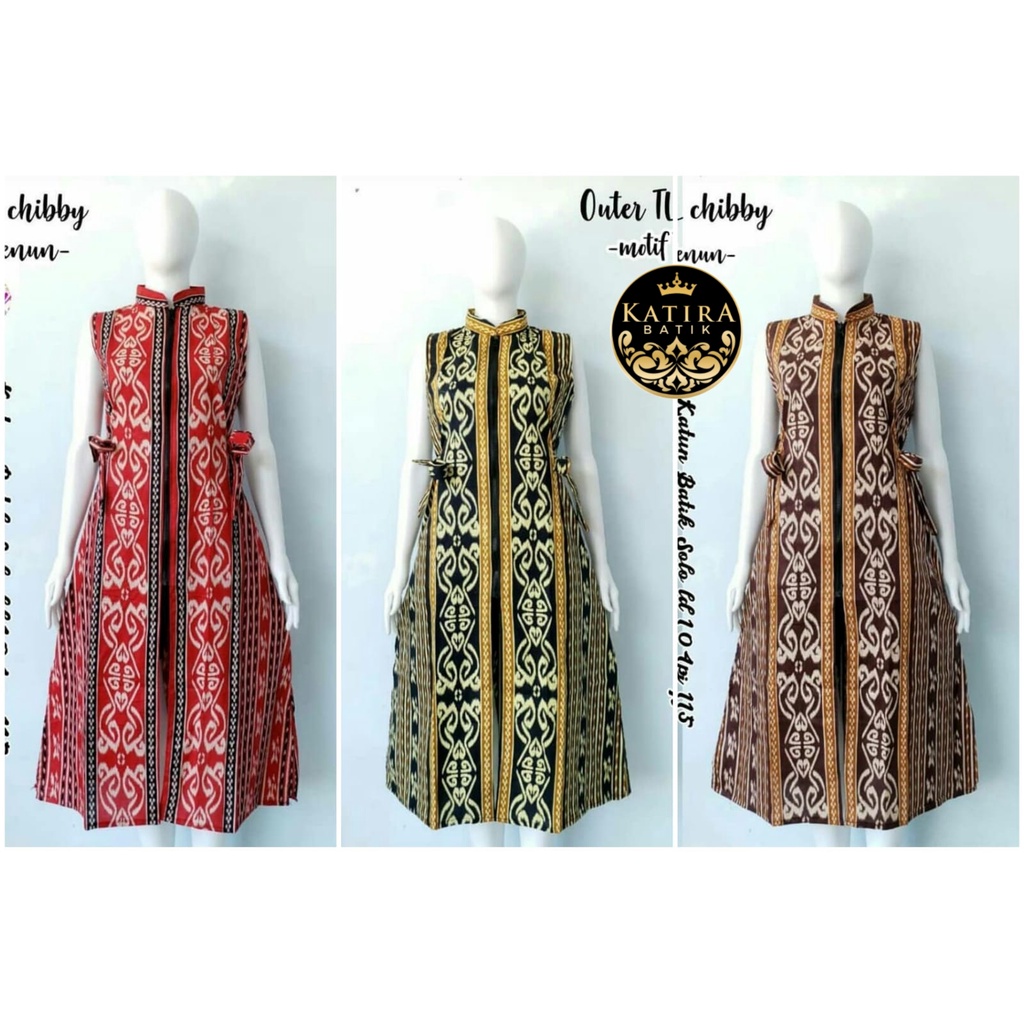 CARDI VEST TL CHIBBY TENUN SONGKET CARDI SUPER JUMBO CARDIGAN BATIK CANTIK OUTER JAWA ETNIK TRADISIO