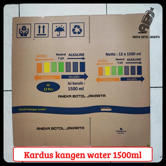 

Kardus kangen water 1500 ml
