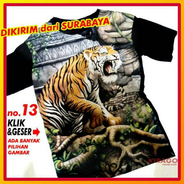 KAOS MACAN KAOS SPANDEK KAOS GAMBAR MACAN KAOS PRIA KAOS DISTRO