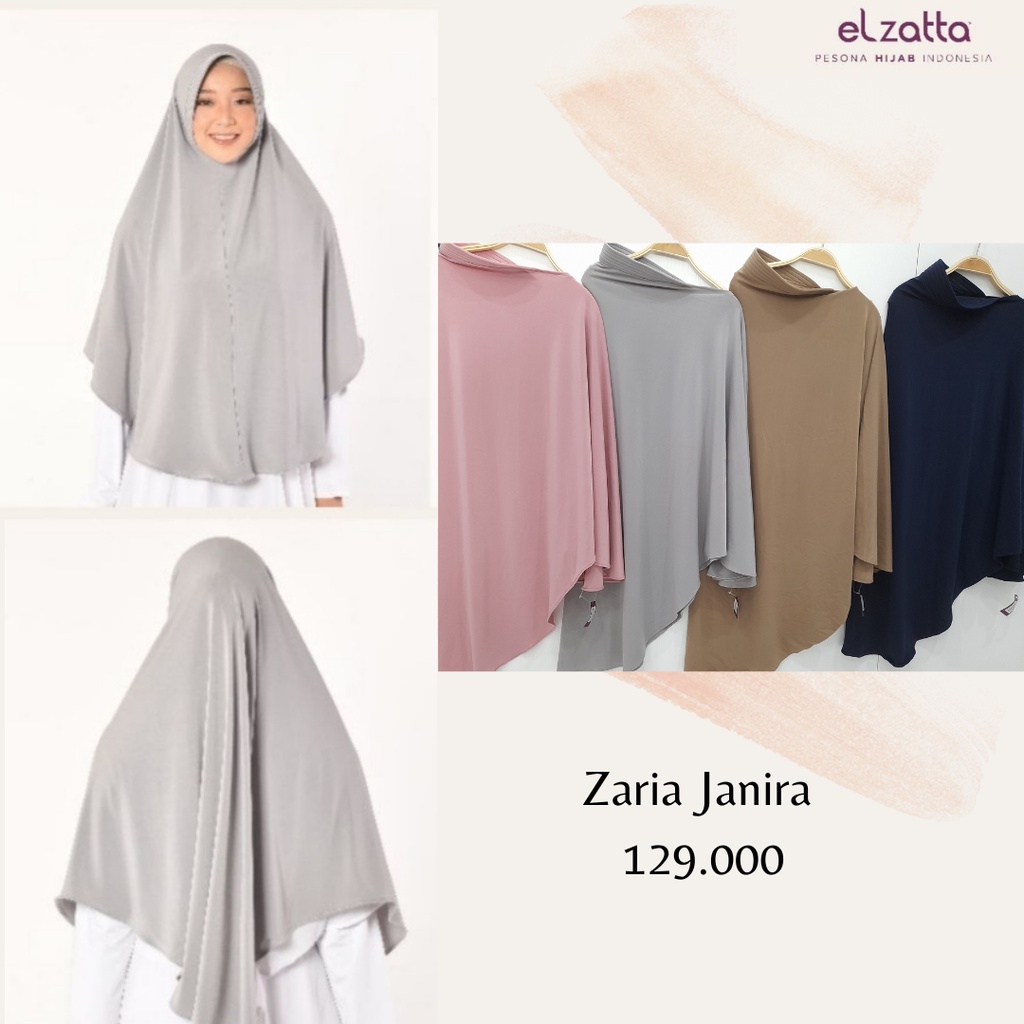 Elzatta bergo kerudung hijab instan bergo panjang spandek zaria janira