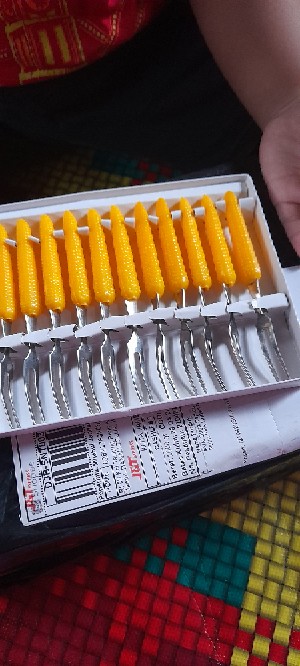 12pcs Garpu Jagung Kecil/ Cake Fork -  Fruit & Cakes Little Fork