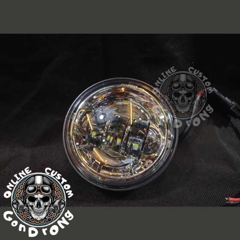 Daymaker 4,5 inch C70 C50 Vespa / Daymaker 4,5 inch original DOT SAE Nyala Terang