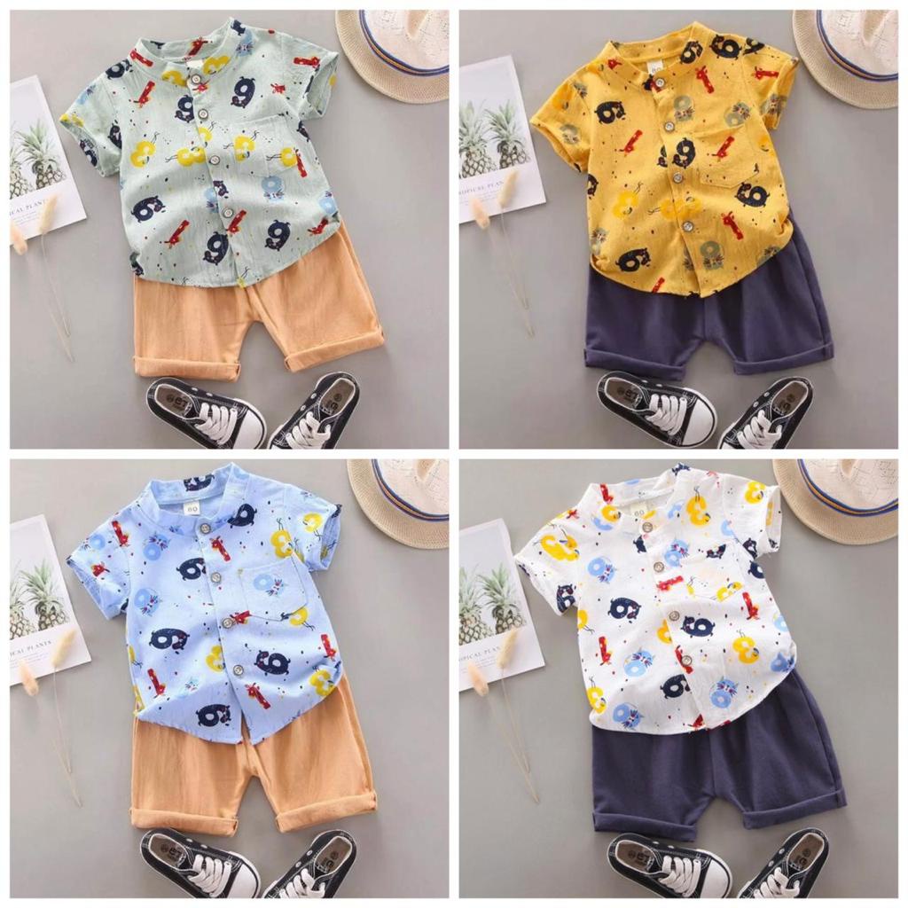 ASLI IMPORT KEMEJA 11 MOTIF GAMER TUXEDO SUIT (KEMEJA IMPORT) BAJU ANAK BAJU BAYI BABEEBABYSHOP