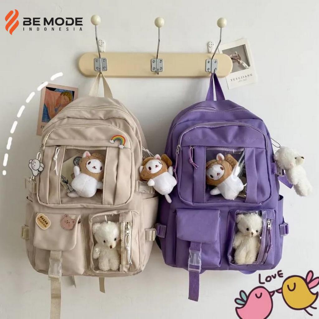 Tas Sekolah Wanita Lucu Imut Backpack Laptop Anti Air - Alma Series - Polo Felix