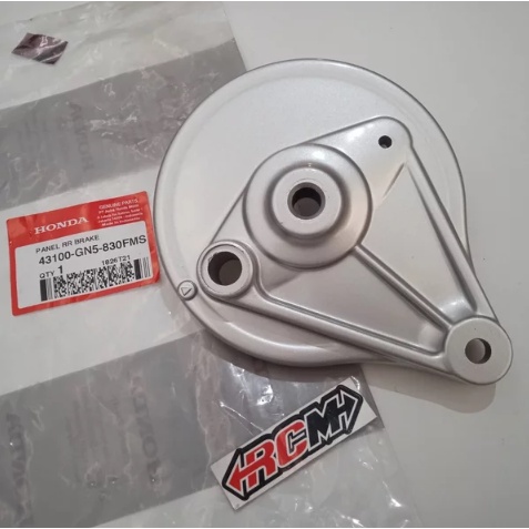 TUTUP TROMOL PANEL REM BELAKANG GRAND SUPRA X 100 WIN SILVER HITAM ORI ORIGINAL HONDA 43100-GN5