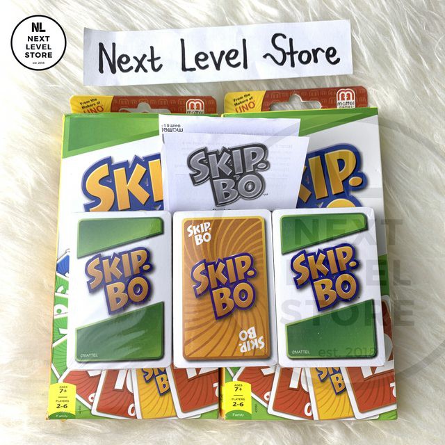 Card Game SKIPBO SKIP BO Mattel UNO READY STOCK! NEW!