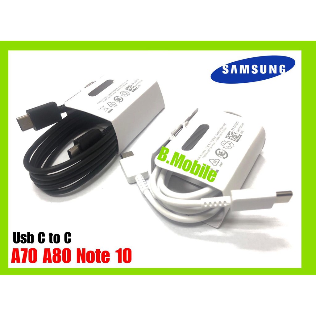 KABEL DATA USB C TO C SAMSUNG EP-DG977 A70 A80 NOTE 10 ORIGINAL