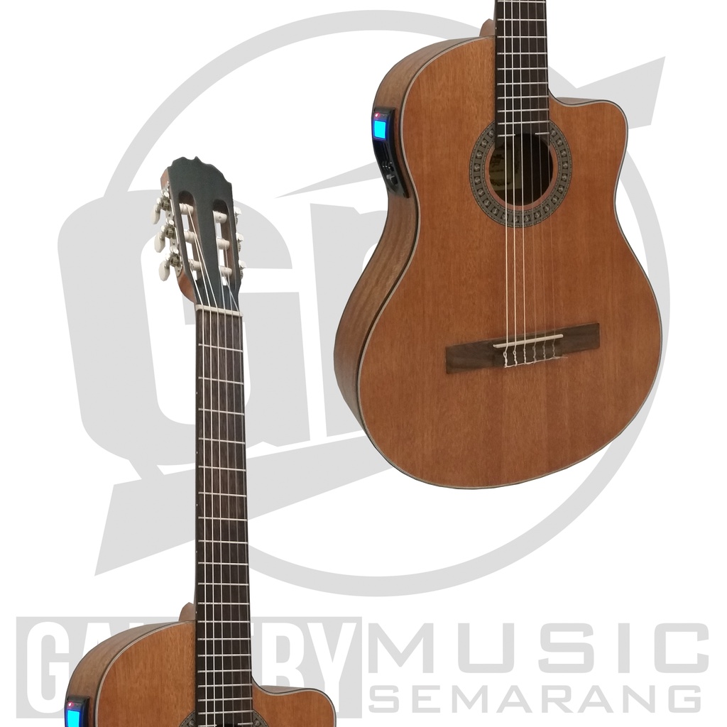 ORIGINAL!!! Gitar Klasik Elektrik Import Merk Cowboy CGC-100 NA CGC 100NS Equalizer Tuner LC Prener-5