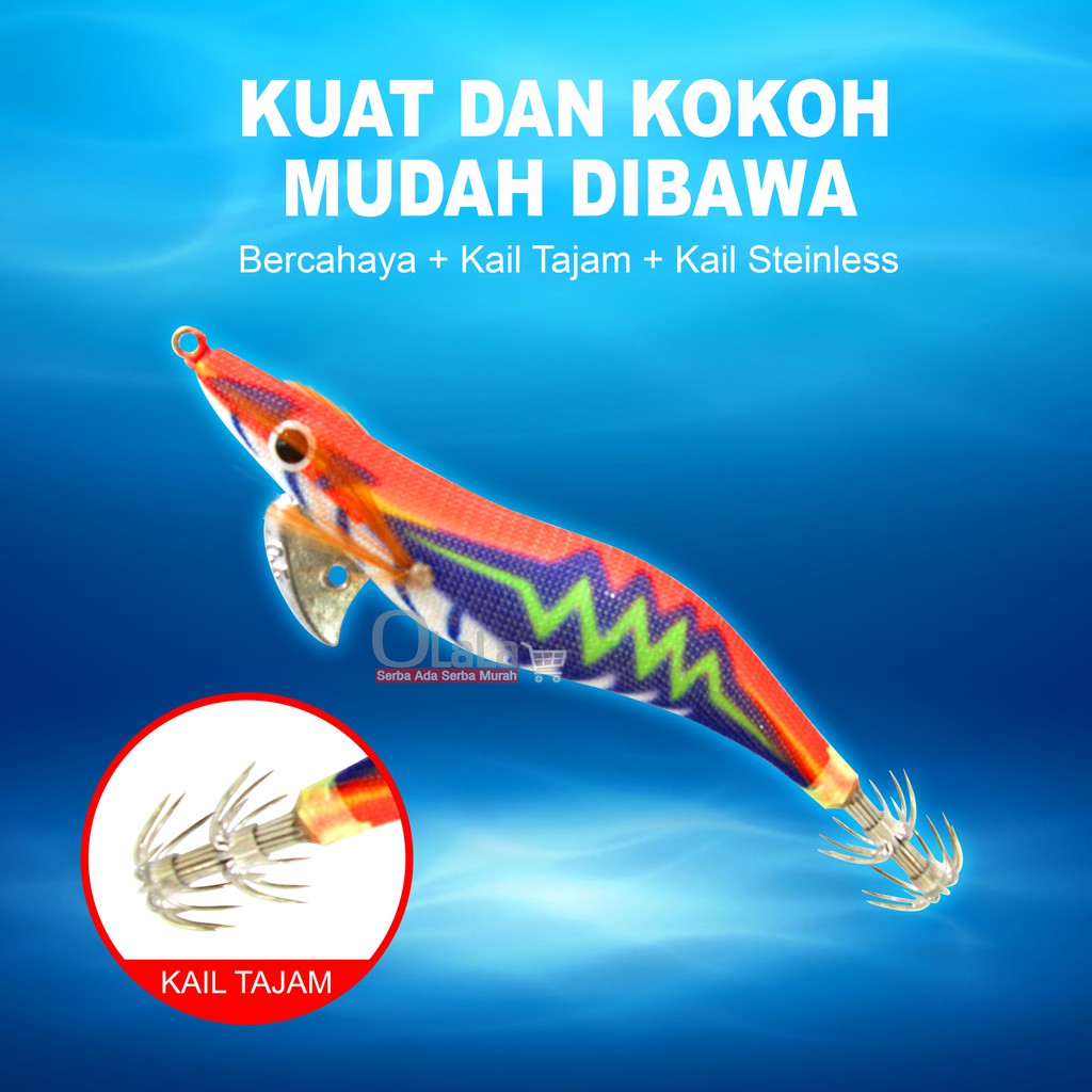 UMPAN PANCING / KAIL IKAN BIONIK BERCAHAYA MG