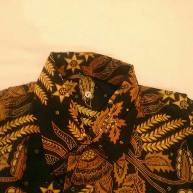 Couple Gamis Sogan 2501 Ceker Manggar Mas Kombinasi Batik Sarimbit