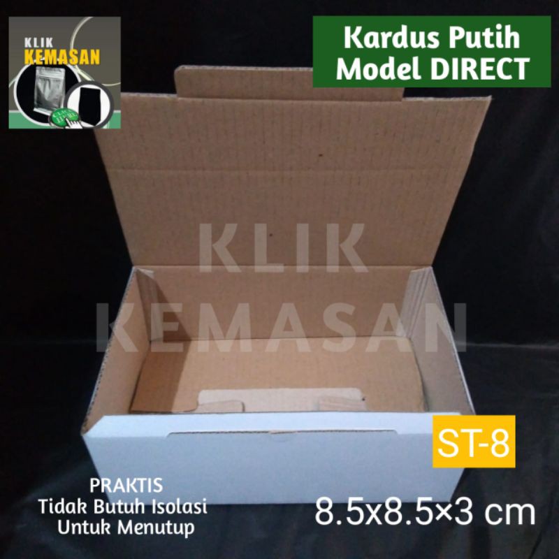 

KOTAK ST8 PUTIH KADO BOX DUS SOUVENIR AKSESORIS