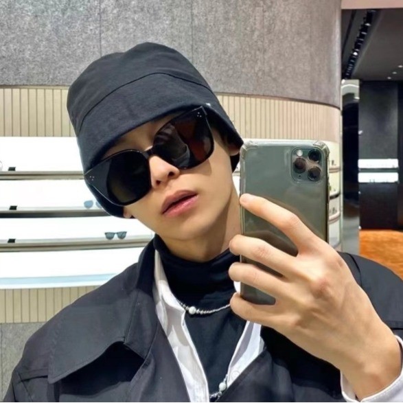 OSM JKT F5082 Kacamata Kotak Hitam Korean Fashion Sunglassess Wanita Pria / Kacamata Hitam Korea-5