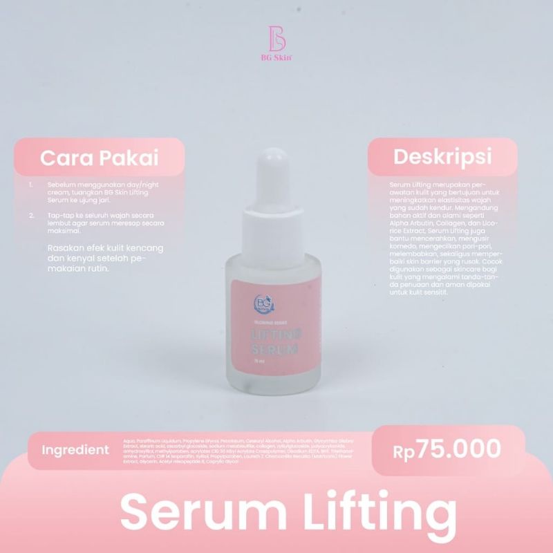 lifting serum / brightening serum BG Beauty glow