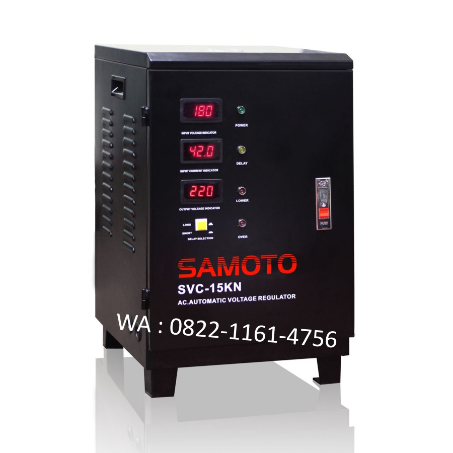 Stabilizer SAMOTO 15KVA 1 PHASE Servo Motor AVR SVC-15KN GARANSI 1 TAHUN