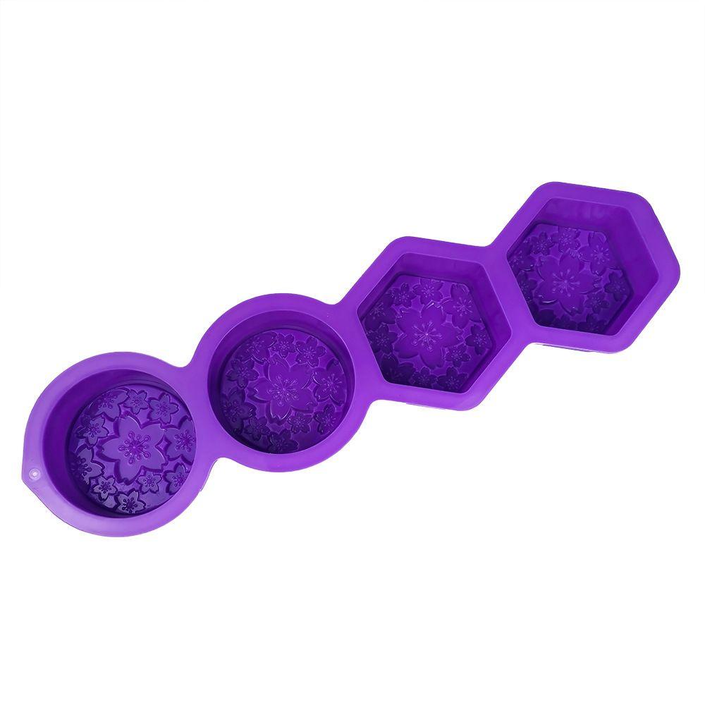 Cetakan Sabun Silikon Nanas Multi-Fungsi Bentuk Bunga 3D DIY Craft 4rongga Handmade Soaps Supplies