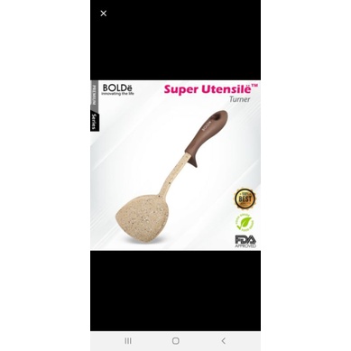 BOLDe Super Utensil Slotted Turner - Spatula Lubang - Sutil - Sodet