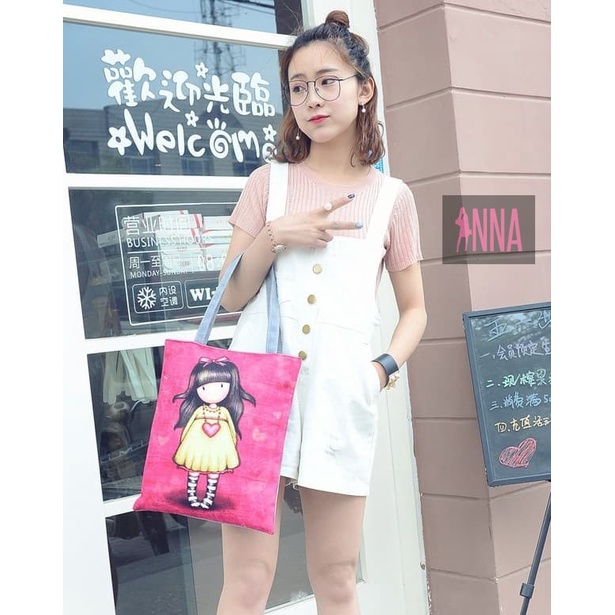 Terbaru Cute Girl Tote Bag / Tas Selempang Wanita - CuteGirlTujuh Murah