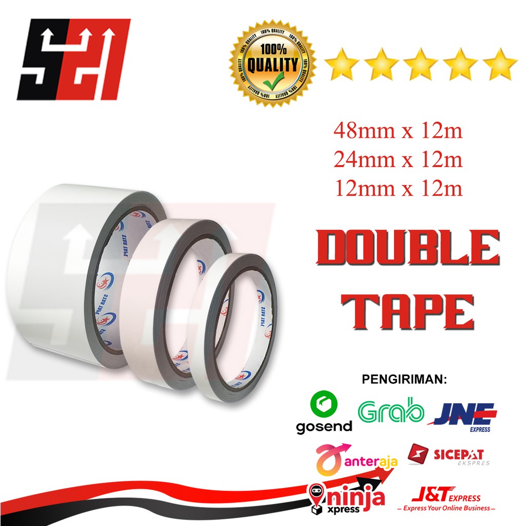 

Double Tape Kertas Holmelt Star Tape