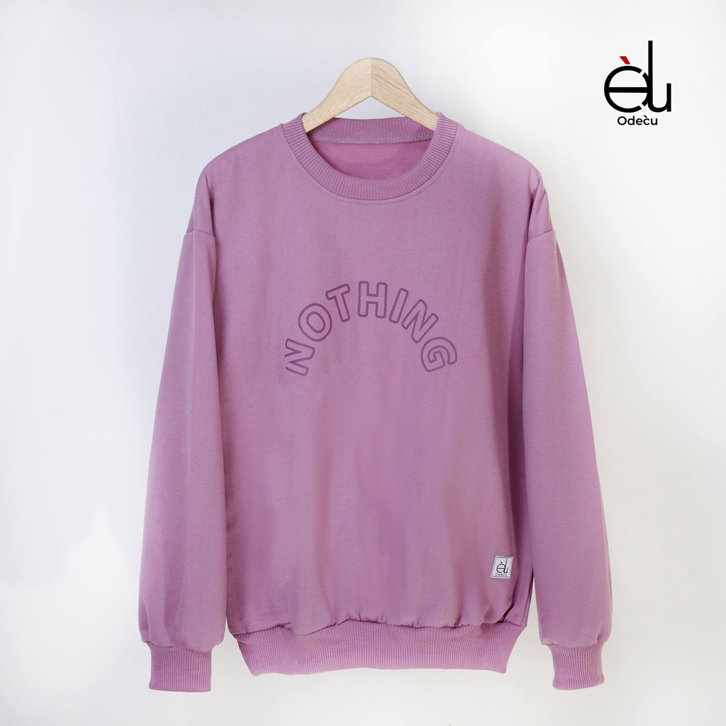 ODECU CREWNECK NOTHING SERIES SWEATER OVERSIZE WANITA PRIA