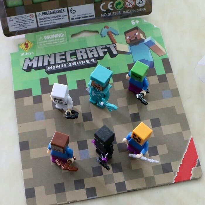 Figure Set Minecraft atau Topper Cake Kue Minecraft Anak