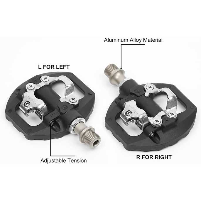 Pedal Sepeda mtb / Pedal Cleat mtb roadbike original Self-Locking 2PCS for Shimano LOOKE - B08Y
