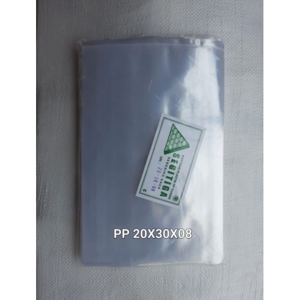 PLASTIK PP TEBAL 20x30 x80mic | Per pack 500gr | Kantong Snack dll