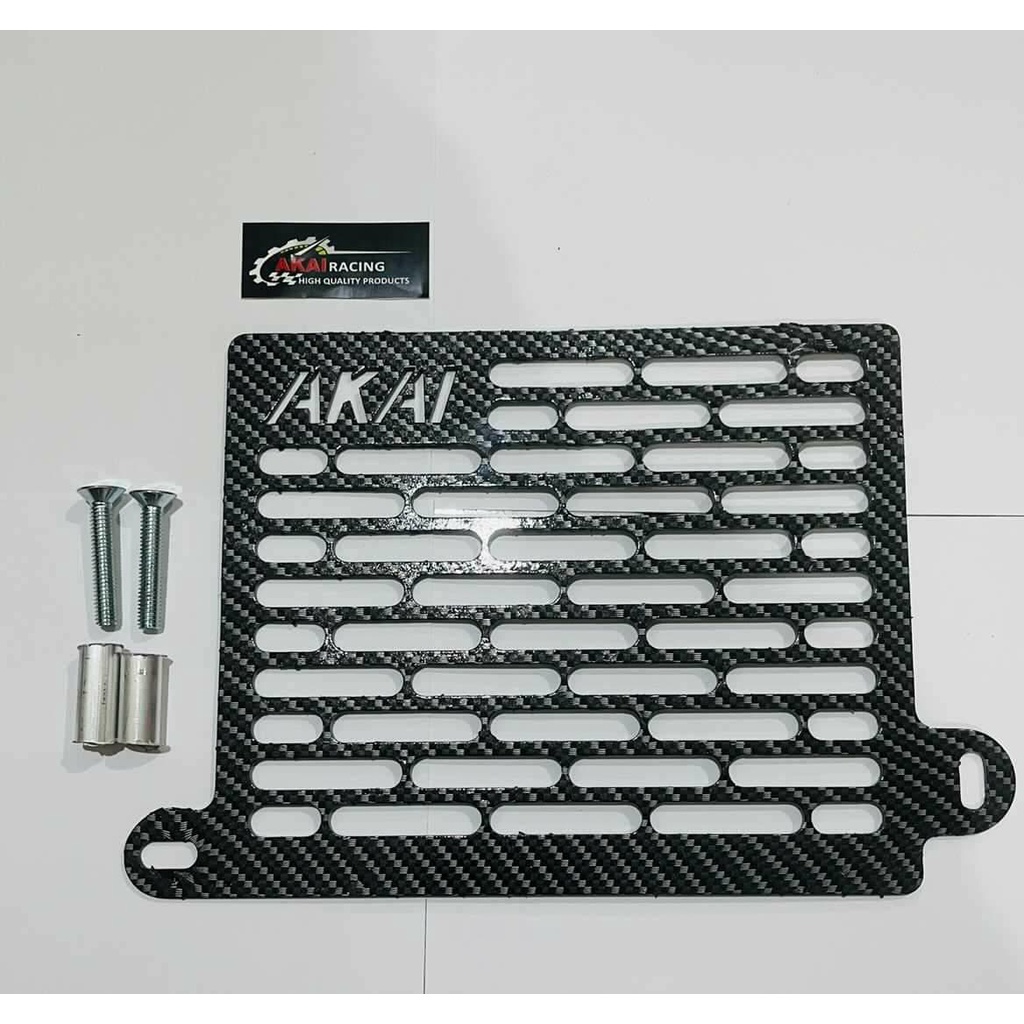 Cover Radiator Tutup Radiator Akai Racing Carbon Series Nmax,Nmax New 2020,Aerox,Lexi,Pcx,Adv,Vario 125,Vario 150,Vario 160