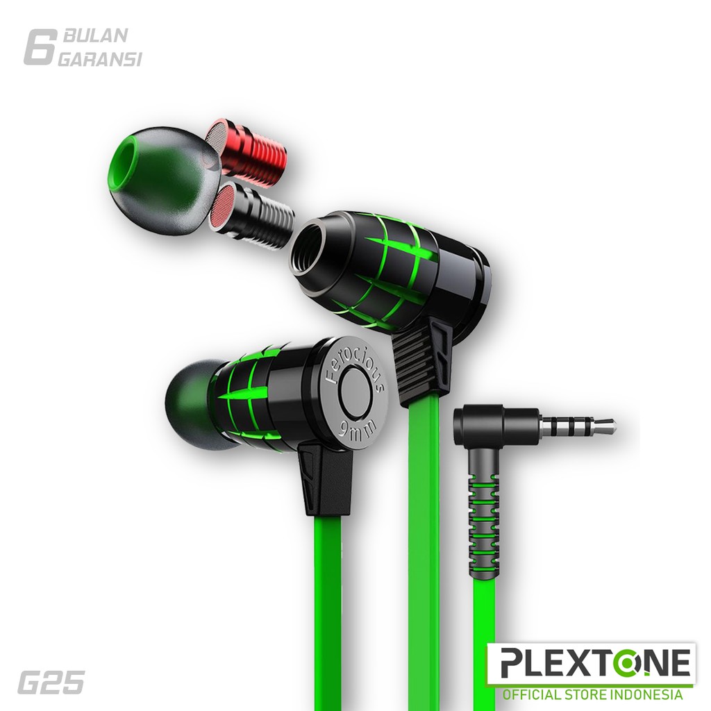 Plextone G25 Gaming Earphone Noise Canceling Stereo alt