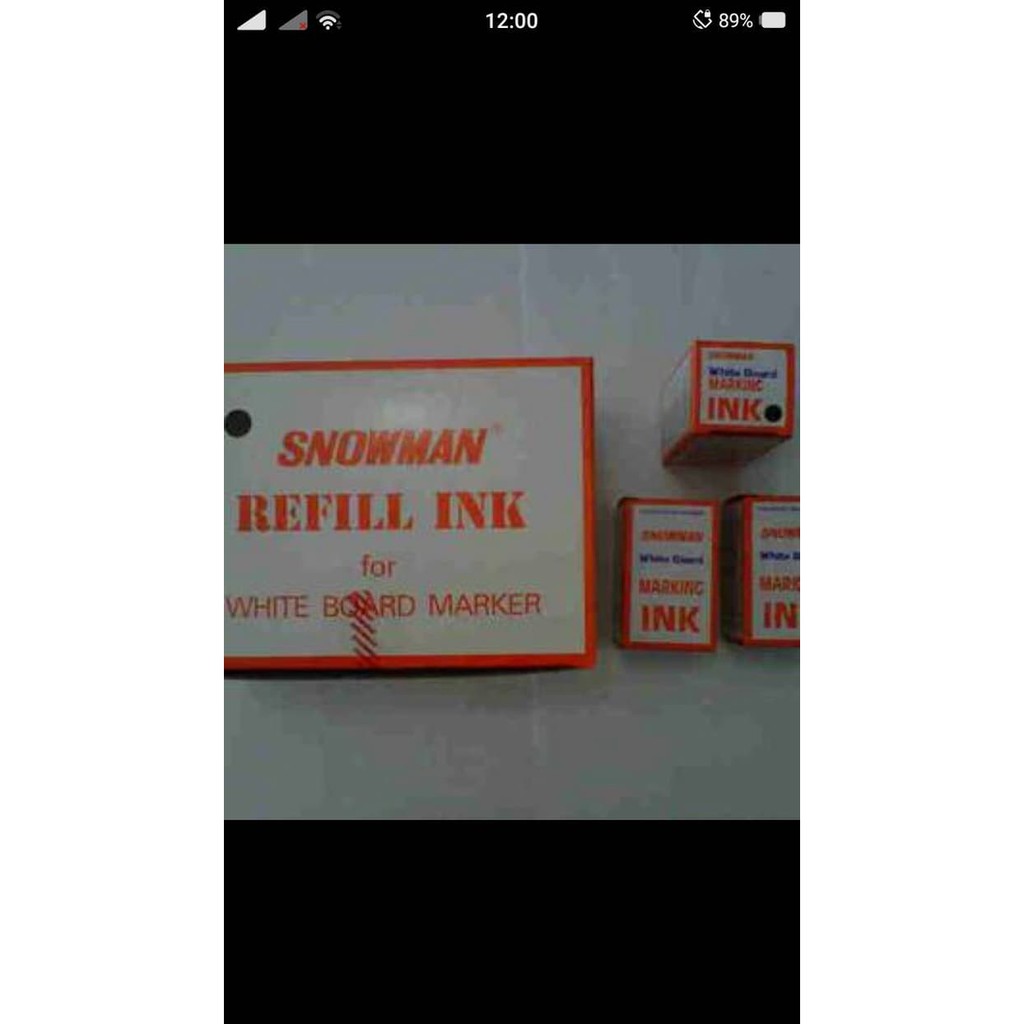

Unik refill tinta tinta spidol whiteboard marker snowman BG 12 Diskon