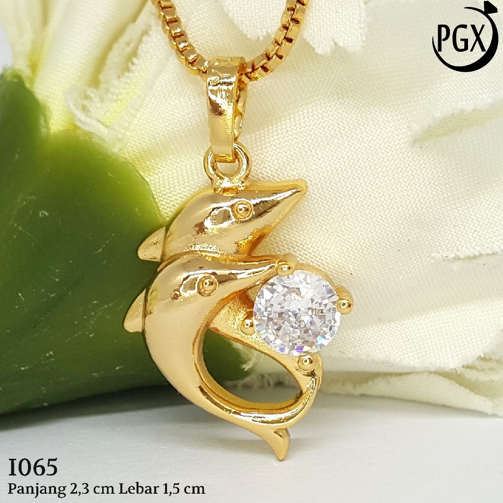 PGX Liontin Kalung Xuping Wanita Aksesoris Fashion Perhiasan Lapis Emas  - I065