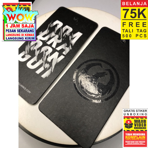 

DRAGON TAG SPOT UV MENGKILAP SUPER PREMIUM CO 1X DI KIRIM 600PCS