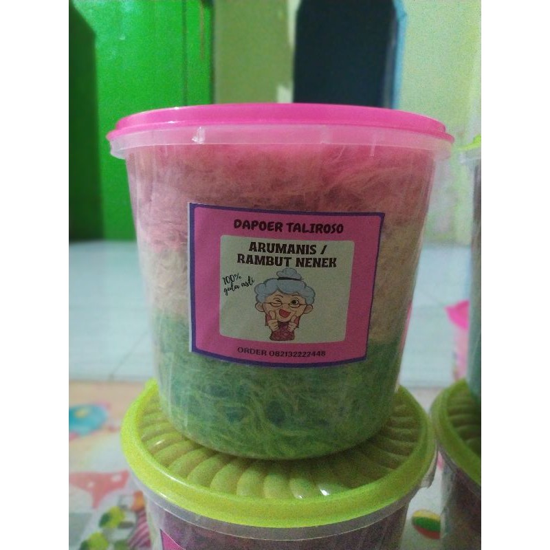 

Arumanis/rambut nenek/arbanat kemasan 1kg toples