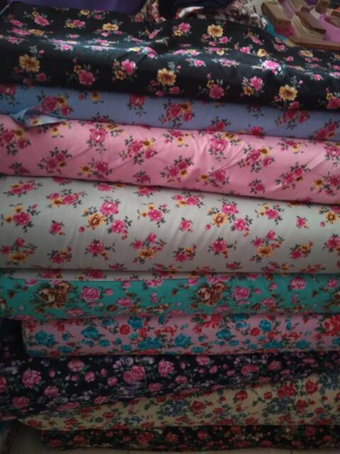 Kain Katun Jepang Motif Bunga Harga Per Meter 3 Shopee Indonesia