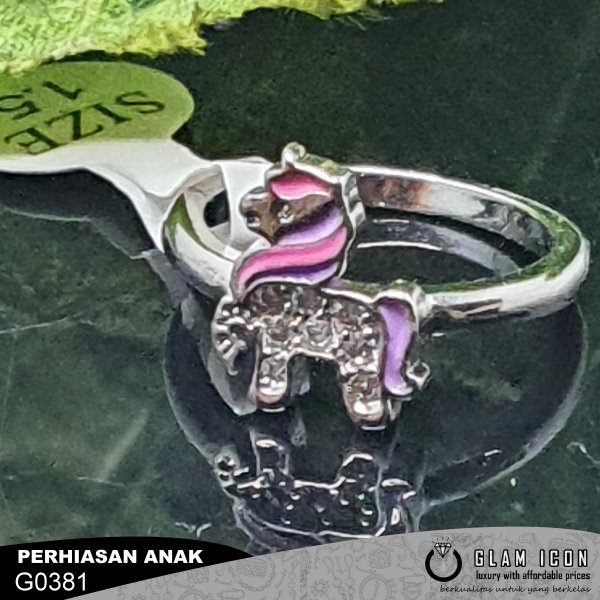 Cincin anak Karakter Ungu Blink Poni  C0381 CAS