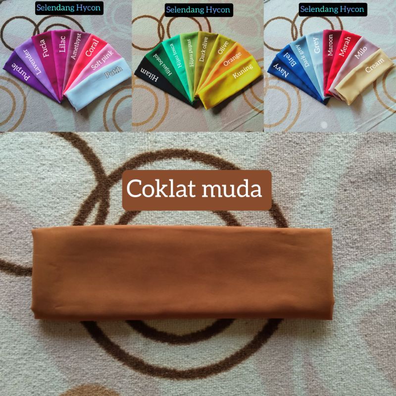 Selendang Hycon-Coklat muda