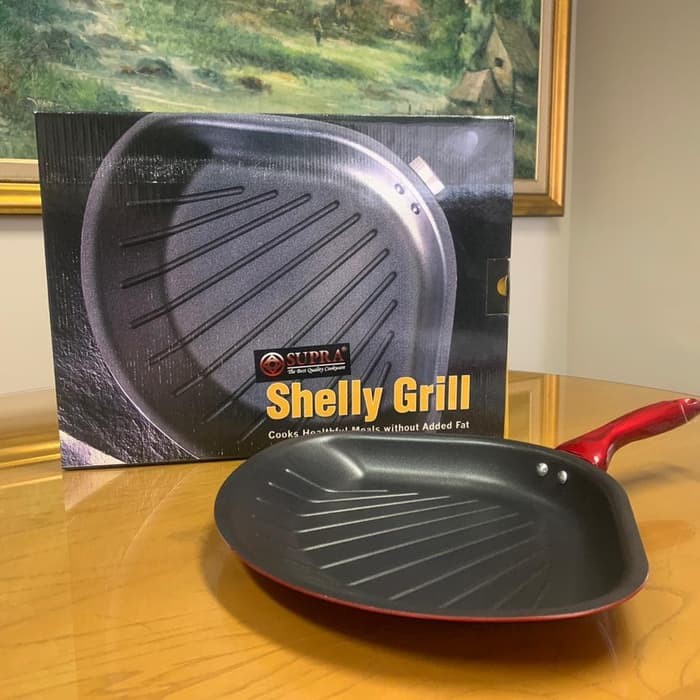 SUPRA Shelly Grill pan wajan kuali alat goreng teflon anti lengket