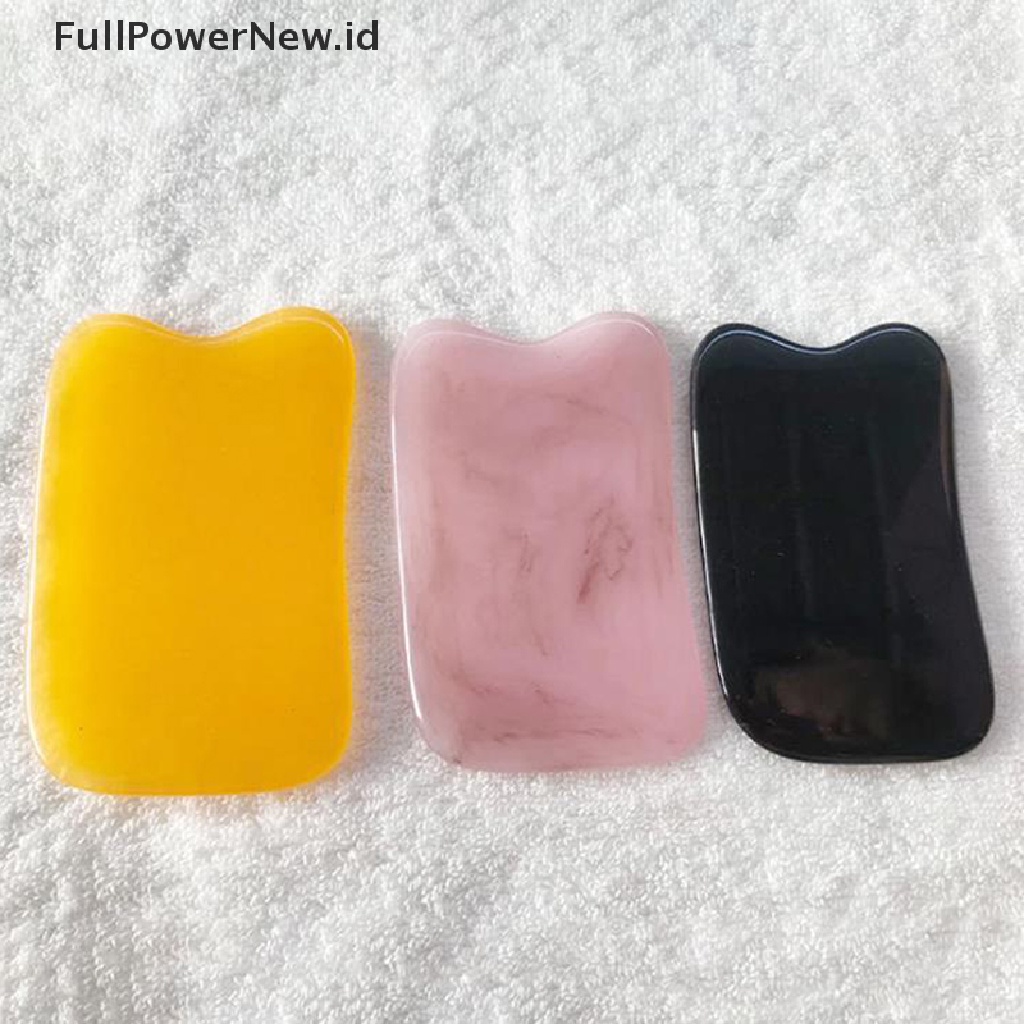 [KUKU PALSU] Beeswax Guasha Scraping Massage Scraper Face Massager Acupuncture Gua Sha Board .