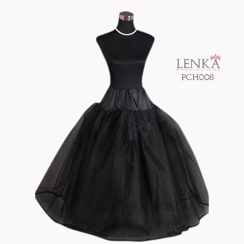 [PRODUK FAVORIT] PETTICOAT LOLITA GAUN DALAMAN ROK PENGEMBANG HITAM PCH008