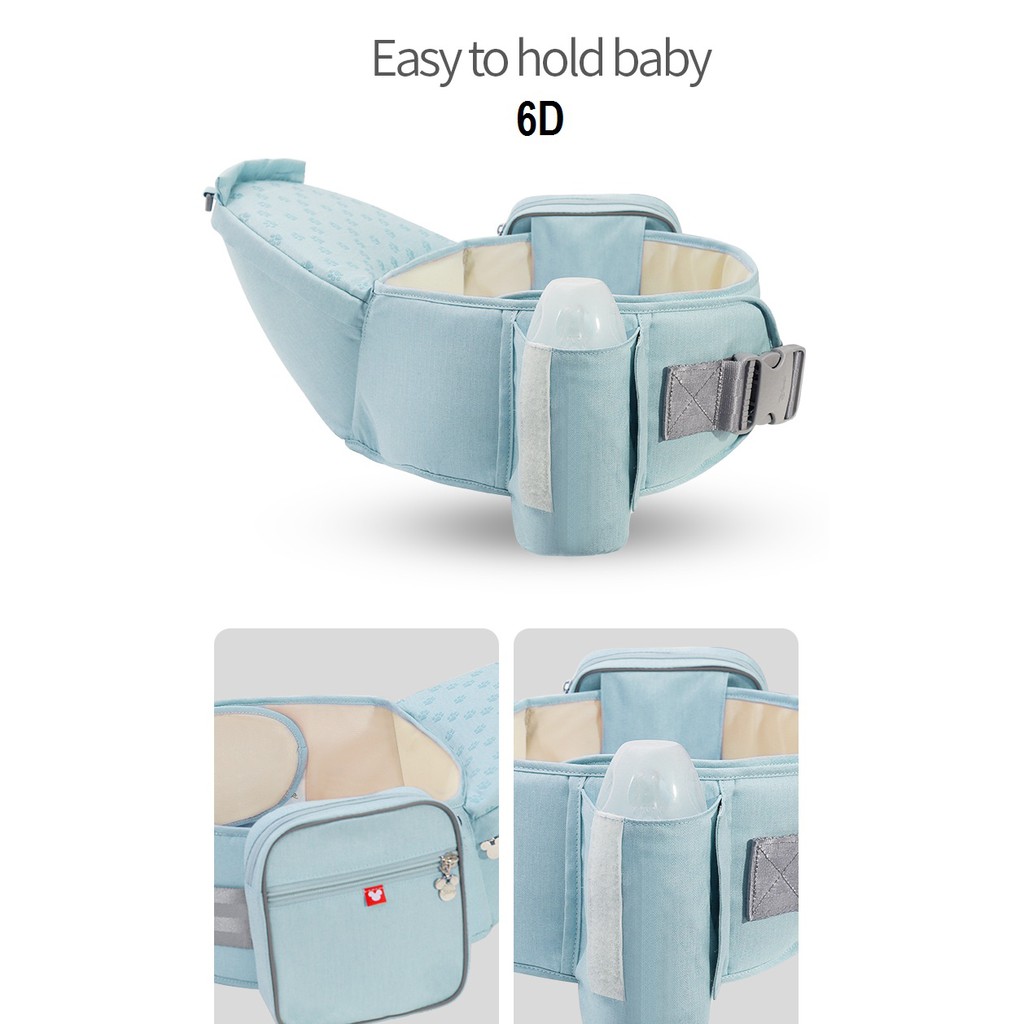 Hipseat Carrier Disney MICKEY CYAN &amp; 6D STYLE NEW UPGRADE GENDONGAN HIPSEAT Disney Original