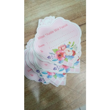 Kartu Ucapan Hang Tag Lebaran Parcel Omah Buah TGR