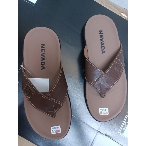 Sandal Kulit Pria Nevada Casual | Sendal Cowok Nevada New Fashion Pria Brand Matahari