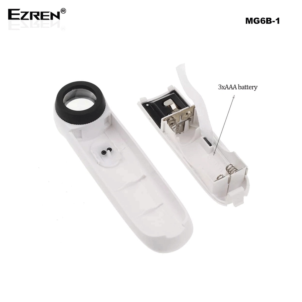 Ezren EZ-0250 portable 40X mini led magnifying glass Pembesar MG6B-1B