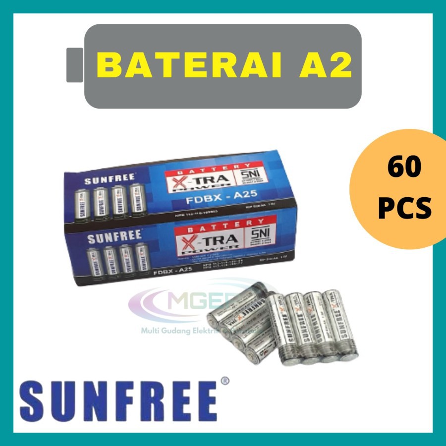 Baterai AA (Sedang) isi 60 pcs Super Murah