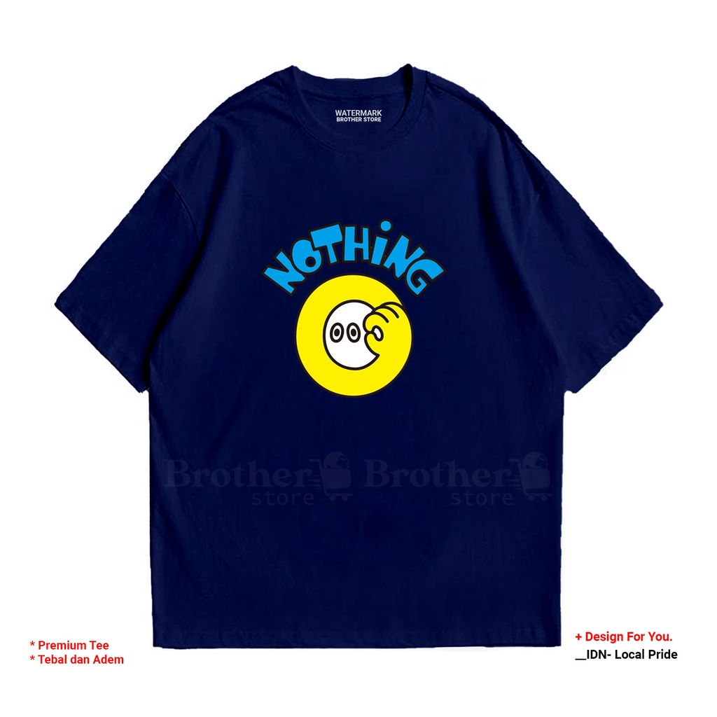 BROTHERSTORE - Kaos Distro Pria - Catoon 24s Tebal -  Nothing Zero Premium