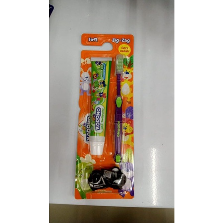 Kodomo Toothbrush 2 in 1 - Pasta dan Sikat Gigi