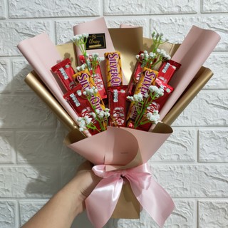 Snack Bouquet Coklat Cadbury / Kitkat / Bucket Bunga Buket Snack Jajan