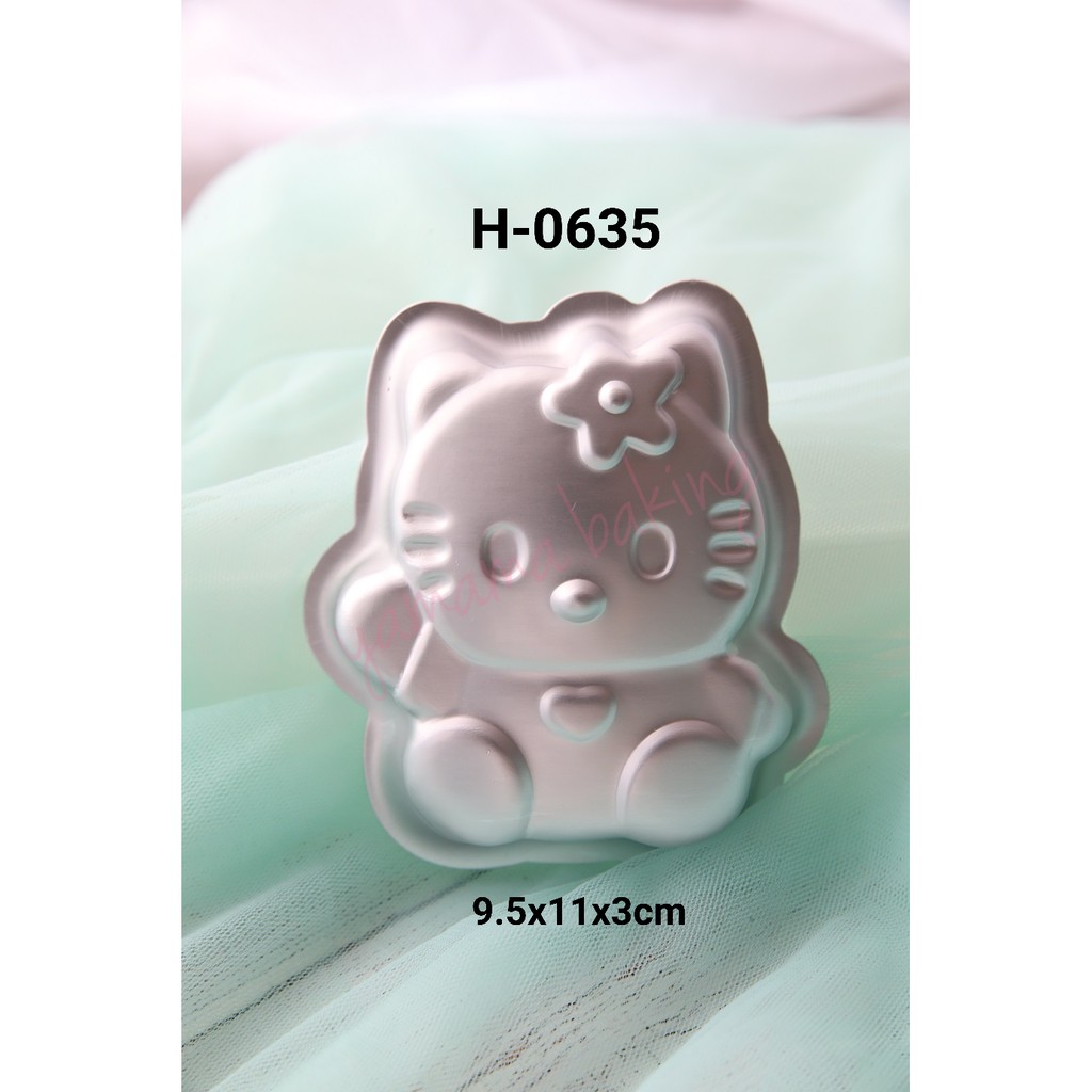 H-0635 Loyang cetakan bento pudding cake tumpeng coklat hello kitty yamama baking