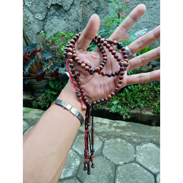Tasbih tijani kayu setigi super asli tenggelam | ready galih nagasari ngurak galih asem gaharu tengs