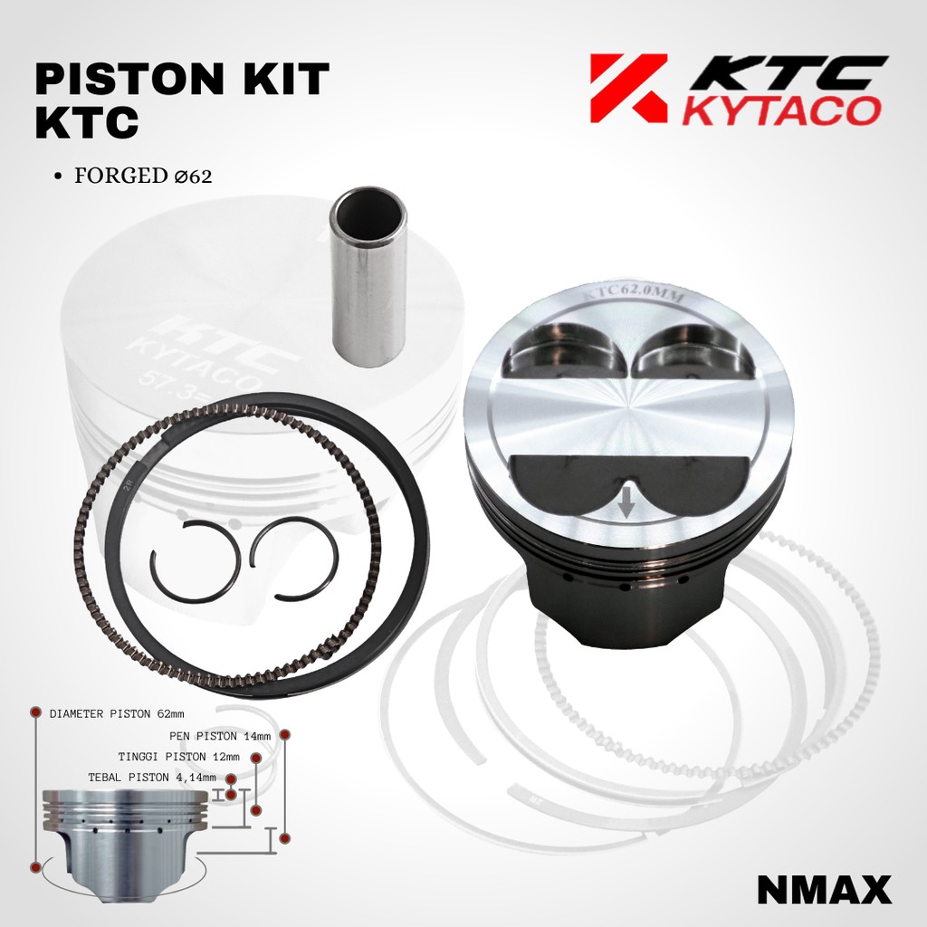 Seher Piston ktc Nmax forged 62 pin 14