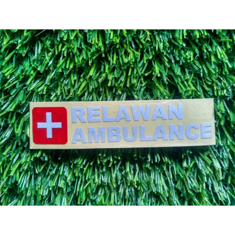 Sticker cutting - Stiker RELAWAN AMBULANCE stiker ambulance escorting